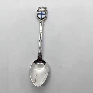 Vtg Antiko 800 Silver Marseille France Mini Souvenir Spoon Sugar Spoon / 4”